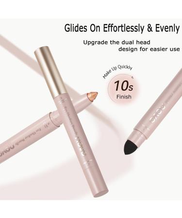 Waterproof Eyeshadow Stick Duo | Multi-Use Eye Makeup in Alluring Rose (Matte Nude Pink) - Shop Internationally - Buy Online on GoSupps.com