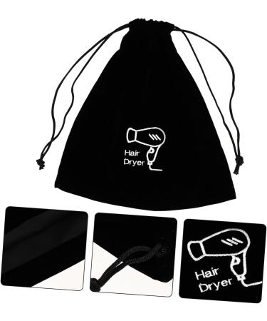 Baluue 6 Pcs Hair Dryer Storage Bag Hair Dryer Bag Hotel Hair Dryer Pouch Jewels for Hair Black Flannel - Buy Online on GoSupps.com