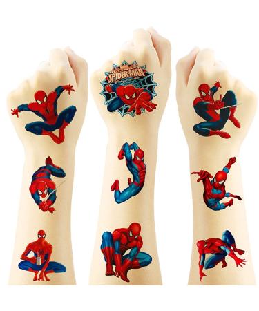 Spiderman Birthday Party Supplies - 60PCS Cute Temporary Tattoos for Kids Party Favors and Decorations - Buy Online on GoSupps.com