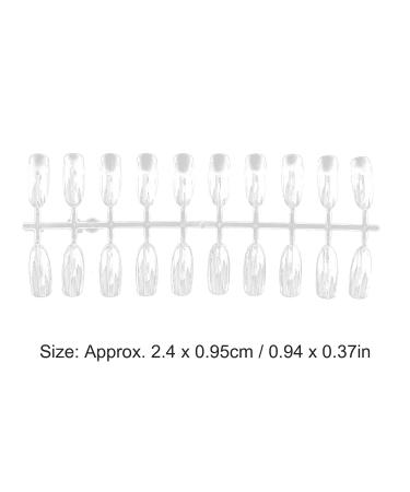 200pcs False Nail Tips - Transparent Nail Art Display Accessories for Practice | Perfect for Nail Polish Techniques - Buy Online on GoSupps.com