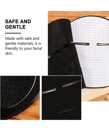 Beaupretty 10pcs DIY Black Facial Sheet - Natural Spa Skin Care Paper for Women & Girls | Disposable Skin Fiber Sheet - Buy Online on GoSupps.com