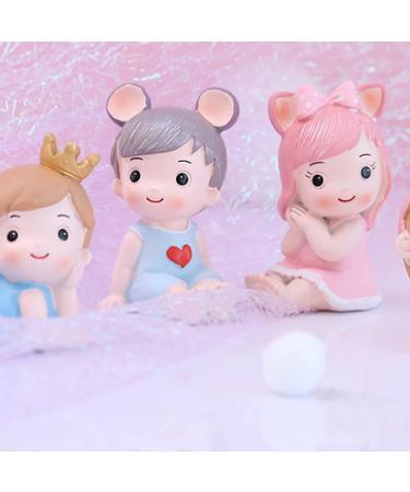 Personalised Cake Toppers Cake Decorations Baby Shower Cake Decorated Resin Baby Doll Baby Boy Girl Cake Toppers Party Decoration Supplies Cute Decor (Color : Blu) (Color : Roze) (Color : Girl) - Buy Online on GoSupps.com