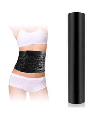 60 Meters Black Osmotic Plastic Body Wrap, Workout and Sweat Enhancer Cellulite Wrap Exercise Body Wrap Thermal Film Body Effect Applicator Cellulite Power Wrap(1 Roll)