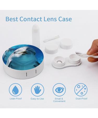 Buy Dolphin Smile Print Contact Lens Case - Durable Travel Care Box for Lenses - Buy Online on GoSupps.com