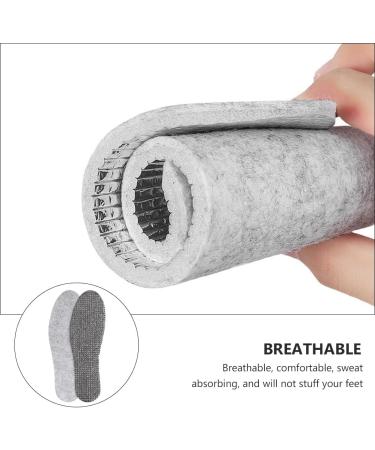 Warm Lambs Wool Insoles 3 Pairs Unisex Memory Foam Foot Comfort | Double-Sided Aluminum Foil & Non-Woven Fabric - Buy Online on GoSupps.com