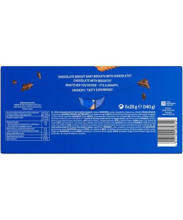 PiCK UP! Original Bar with crispy milk chocolate bar between two crispy biscuits the snack for on the go pack of 5 5 x 28 g - Buy Online on GoSupps.com