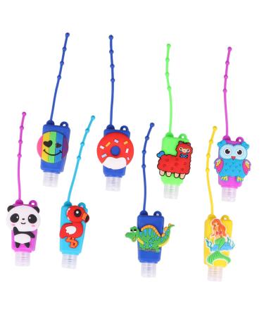 16 Pcs Cartoon Pattern Silicone Bottle Covers - Portable Refillable Lotion Dispense 30ml - Perfect for Travel & Packaging - Buy Online on GoSupps.com