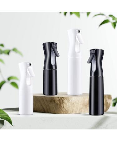 AOOWU 2PCS Continuous Water Mister Spray Bottle 200ml - Salon Hairdressing & Home Cleaning - Fine Mist Spray for Plants & Pets - Black+White - Buy Online on GoSupps.com
