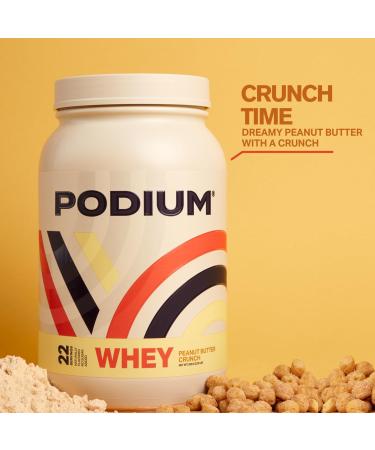 Podium Nutrition Whey Protein Powder - Peanut Butter Crunch - 22 Servings 27g Protein Per Serving - Best International Shipping - Buy Online on GoSupps.com
