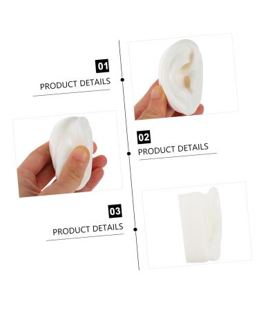 Didiseaon 1 Pair Silicone Fake Ear Model Display for Studs Human Ear Simulation Model Smooth Texture - Buy Online on GoSupps.com