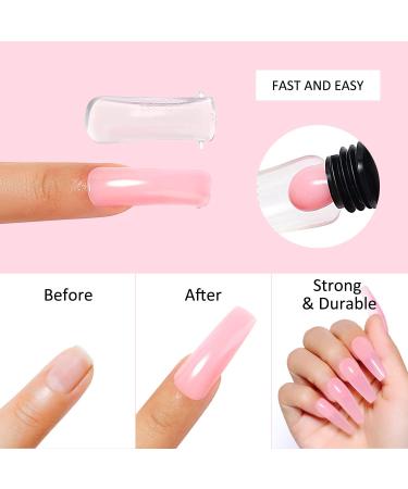 AIMEILI Nail Extension Gel 30ML Pink False Nail Gel Acrylic Gel Builder Nail Gel UV LED Nail Enhancement Gel Nail Thickening for DIY Salon Nail Art Design 041 - Buy Online on GoSupps.com