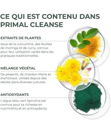 Primal Harvest Pure Body - (1 capsule per day) - Detox of the intestines - Plants for the intestines - Active ingredient SLENDACOR - Healthy weight management - Spirulina powder - Buy Online on GoSupps.com