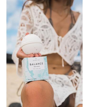 LA SALT CO Balance Bath Bomb 8 oz - Handmade with Natural Ingredients and Himalayan Salt - Cruelty-Free and Aromatherapy Infused - Buy Online on GoSupps.com
