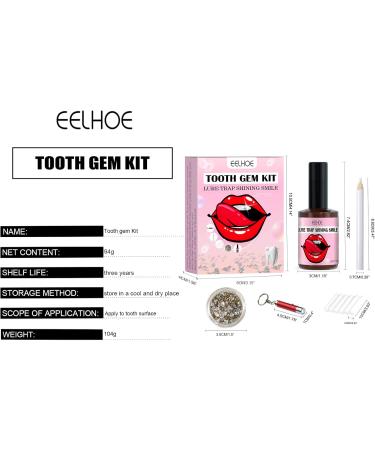 DIY Tartar Set - Dental Strass Kit with Glue UV Light & Gemstones | Jewelry Starter Kit for Tooth Crystals - Buy Online on GoSupps.com