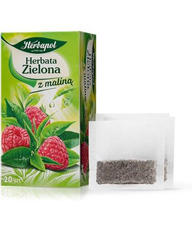 Green Tea With Raspberry Fruit Tea Natural Pure And Refreshing Herbal Fruit Infusion Herbapol - Buy Online on GoSupps.com