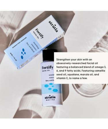 Stratia Fortify Facial Oil | Nourishing Omega Fatty Acids for Dry Combo Sensitive Skin | Non-Greasy 1 Fl Oz - Global Shipping Available - Buy Online on GoSupps.com