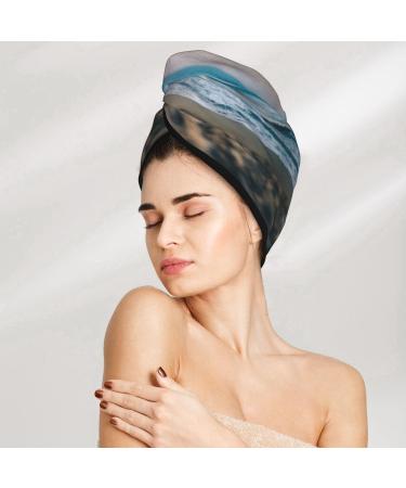 Coral Velvet Dry Hair Cap with Buttons - Perfect for Curly & Thick Hair | Anti-Frizz Beach & Sea Style - Buy Online on GoSupps.com