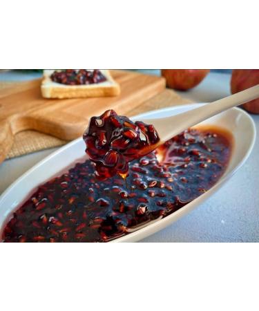 Gulluoglu Pomegranate Jam with Chia Seeds (No added sugar) 280gr (Jar) daily fresh shipment from Gulluoglu Shop at the Spice Bazaar