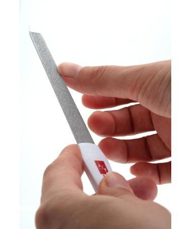 Solingen Professional Stainless Steel Nail File | 2-in-1 Cuticle Trimmer & Sapphire Files for Hand & Foot Care - Buy Online on GoSupps.com