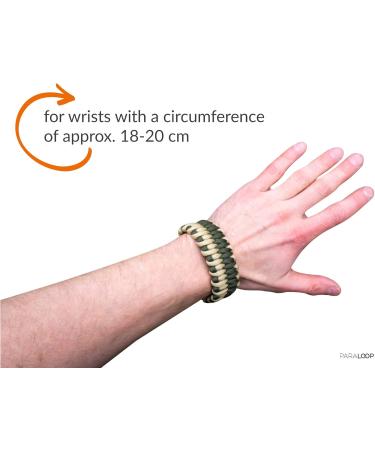 Buy Paraloop Paracord Bracelet with Stainless Steel Clasp | Emergency Survival Kit & Gift Box | Perfect for Men & Women - Buy Online on GoSupps.com