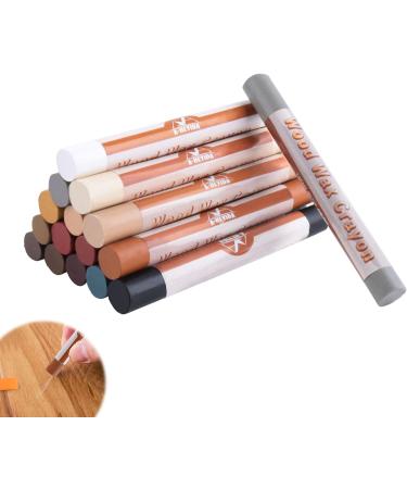 Wood Filler Sticks - 16 Color Wax Crayons for Furniture Repair Scratch & Scuff Fixes on Wood Floors Cabinets & More - Buy Online on GoSupps.com