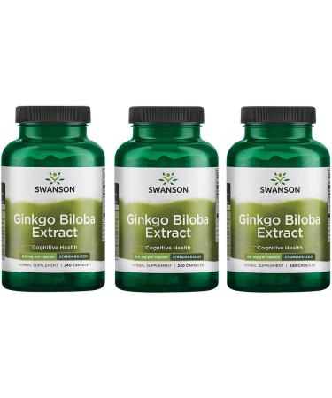 Swanson Ginkgo Biloba Extract 60 mg 240 Capsules