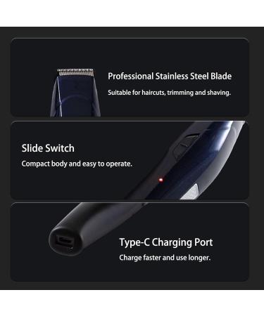 IVYARD Hair Clippers for Men - Professional Cordless Hair Cutting Kit USB Rechargeable Electric Trimmer with Guide Combs Dark Blue - Buy Online on GoSupps.com