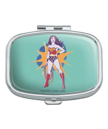 Wonder Woman Vintage Woman Rectangle Pill Case Trinket Gift Box