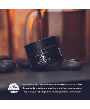Mountain Gold Shilajit 30g - Original Himalayan Organic Shilajit - Gold Grade 100% Pure - Rich in Fulvic & Humic Acid - Immune System & Vitality Booster - Vegan Supplement - Buy Online on GoSupps.com
