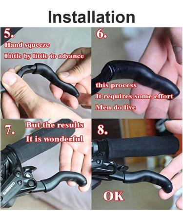 2 Pair Silicone Gel Bicycle Brake Lever Sleeves - Anti-Slip Handle Protection Cover (Black) - Buy Online on GoSupps.com