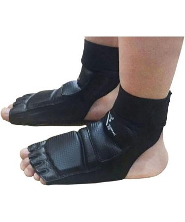 Wonzone Taekwondo Training Boxing Foot Gear Martial Arts Protector Sparring Gear Muay Thai Kung Fu Tae Kwon Do Feet Protector TKD Foot Gear Support for Men Women Kids Black Medium - Buy Online on GoSupps.com