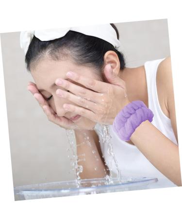 FOMIYES 3paires Bracelets pour Laver le Visage Manchettes lastiques Flanelle de Bracelets Spa pour Nettoyage du Visage - Buy Online on GoSupps.com