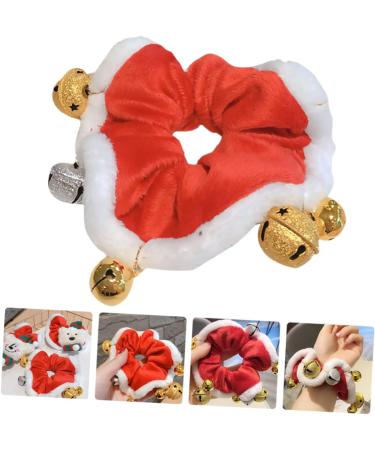 Beavorty 1Pc Christmas hair tie xmas elastic hair rope christmas seasons scrunchies christmas ponytail holders xmas scrunchies with bell holiday hair ties child coral fleece trumpet manual - Buy Online on GoSupps.com