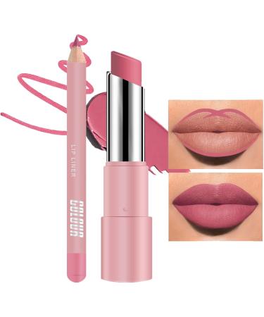  Rukjmqi Moisturizing Lip Balm Waterproof and Resistant Contour Nourishing Matte Balm Non-Sticky Care for Chapped Lips for Women - Buy Online on GoSupps.com