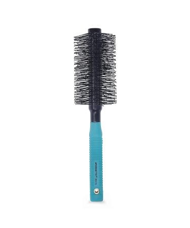 Spornette Double Stranded XL Round Brush  Nylon Bristles - Round Brush for Straightening  Anti-Frizz  Detangling  Volumizing - Styling for Wavy & Curly  Medium & Long Hair Lengths (2.25 Inches) 2.25 (Pack of 1)