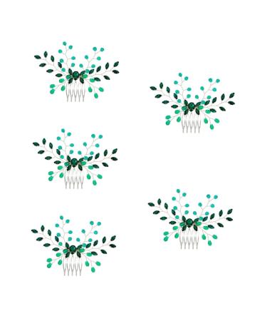 Beaupretty Girl Headpiece bridal headpiece hair jewels for women green hair bridal hair hair for girls hair gems for women bride rhinestones Bridal Hair Accessory