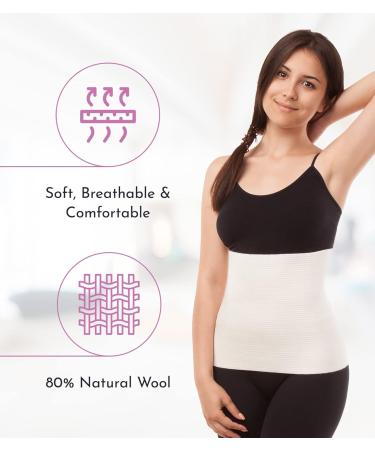 Unisex Wool Abdominal Binder | Therapeutic Warmth | 80% Wool | 2XL XX-Large | International Shipping Available - Buy Online on GoSupps.com