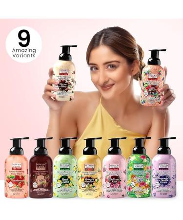 Luxury Foaming Body Wash - Hydrating Strawberry Cleanser with Pentavitin & Argan Oil pH 5.5 All Skin Types 400ml - Buy Online on GoSupps.com