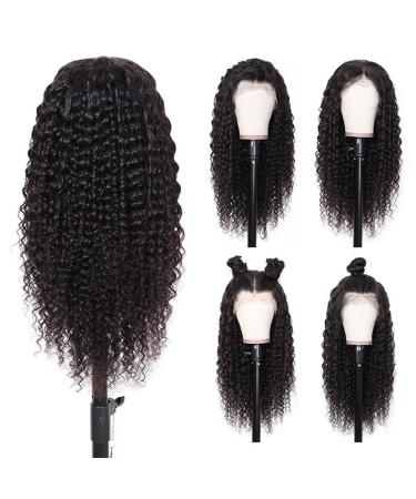 ARIETIS 24 Inch Deep Wave HD Lace Front Human Hair Wig for Black Women - Brazilian Deep Curly, Pre Plucked, 180% Density - 24 Natural Hairline with Baby Hair - Buy Online on GoSupps.com