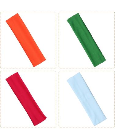 YMHPRIDE 18-Piece Colorful Sports Yoga Headbands - Stretchy Cotton Hairbands for Girls & Women | Perfect for Fitness & Fashion - Buy Online on GoSupps.com