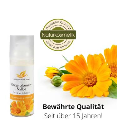 Naturprodukte Schwarz Calendula Ointment 50ml | Organic Almond Oil Skin Protection | No Mineral Oils - Buy Online on GoSupps.com