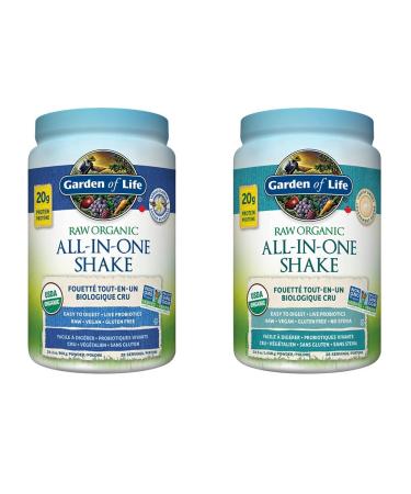 Garden of Life Raw All-in-One Nutritional Shake Vanilla + Lightly Sweet (28 servings each)