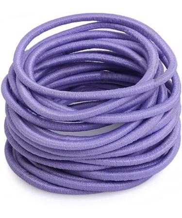 SCSpecial Elastic Hair Ties 50 Pieces Hair Elastic Bands 2.5 mm Ponytail Holders for Women and Girls - Purple - Buy Online on GoSupps.com