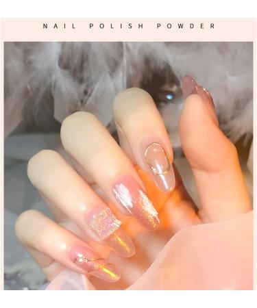 Chrome Nail Powder - Shimmer Pigment with Applicator Brush | Mirror Effect Glitters for DIY Nail Art | Gifts for Women - Buy Online on GoSupps.com