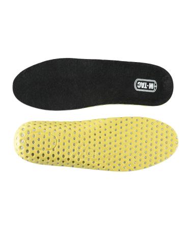 M-Tac Wool Felt Insoles - Insulating Warm Winter Boots & Shoes - Black/Yellow Soft Inserts for Men (7)