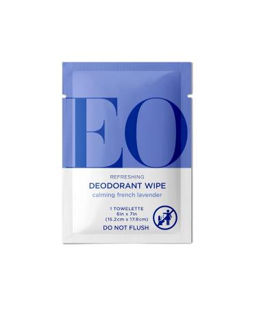 Eco-friendly Organic Deodorant Wipes - French Lavender Scent - Pack of 12 - Buy Online on GoSupps.com