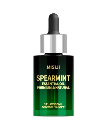 Essential Oils-Spearmint Essential Oils for Diffuser Humidifiers for Home,Diffuser Oils Scents for Laundry,Aromatherapy,Candle&Soap Making 1 FL.OZ Spearmint 1 Fl Oz (Pack of 1)
