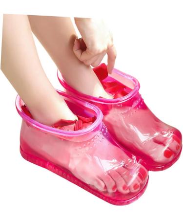 CORHAD 1 Pair Foot Bath Shoes Foot Bathing Shoes Foot Washing Shoes Foot Soak Shoes Foot Soak Bucket Boots Foot Bath Tool Foot Bath Boots Foot Soaking Shoes Foot Soaking Boots 26.3x11cm Rosy - Buy Online on GoSupps.com