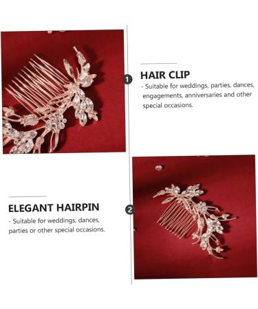 Ipetboom 1 PC Comb Rhinestone Flower Bridesmaid Branches and Leaves Alloy - Buy Online on GoSupps.com