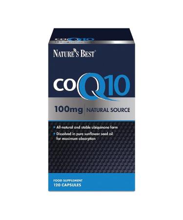 Co Enzyme Q10 CoQ10 100mg | 120 Capsules | One-a-Day | 4 Month s Supply | High Potency | Natural Source | Easy Fast Absorption | High Strength q10 Supplement | UK Made